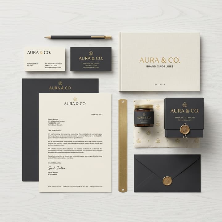 Branding work at CREATIVE MK